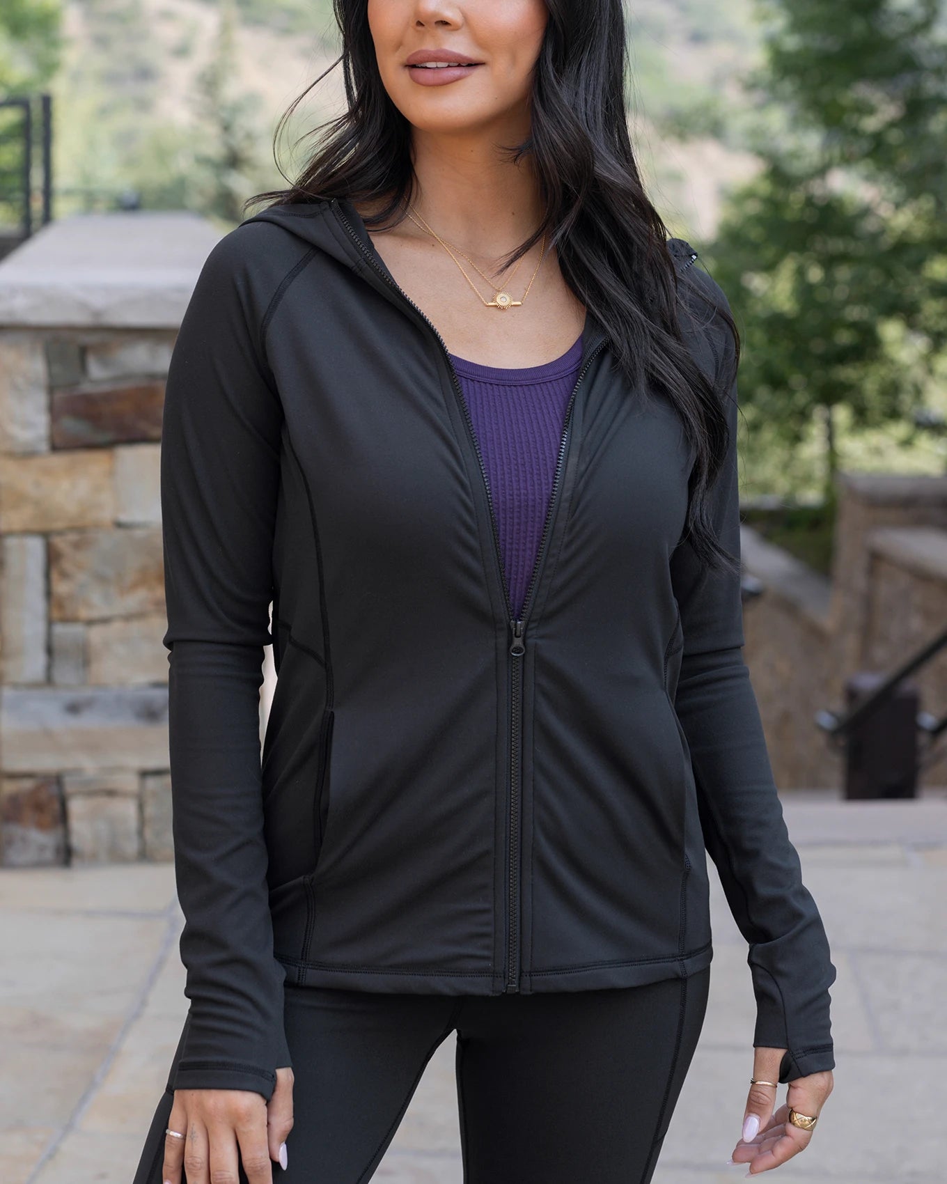 Athletic zip up jacket hotsell