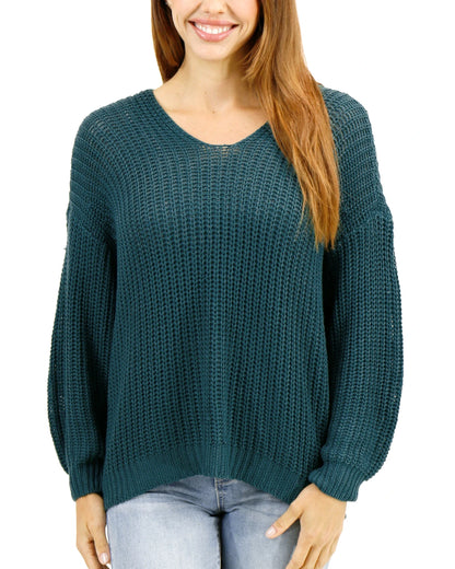 pullover v neck sweater