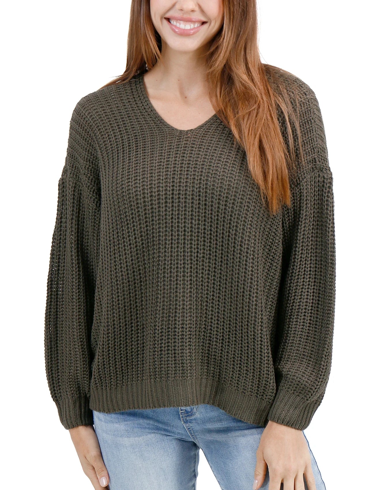 Olive knitwear best sale