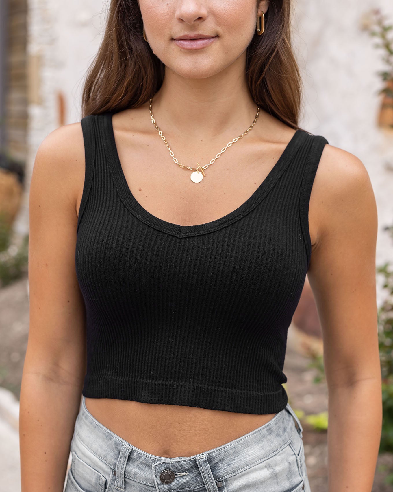Roxy Brami Solid Cami Top - Anthracite –