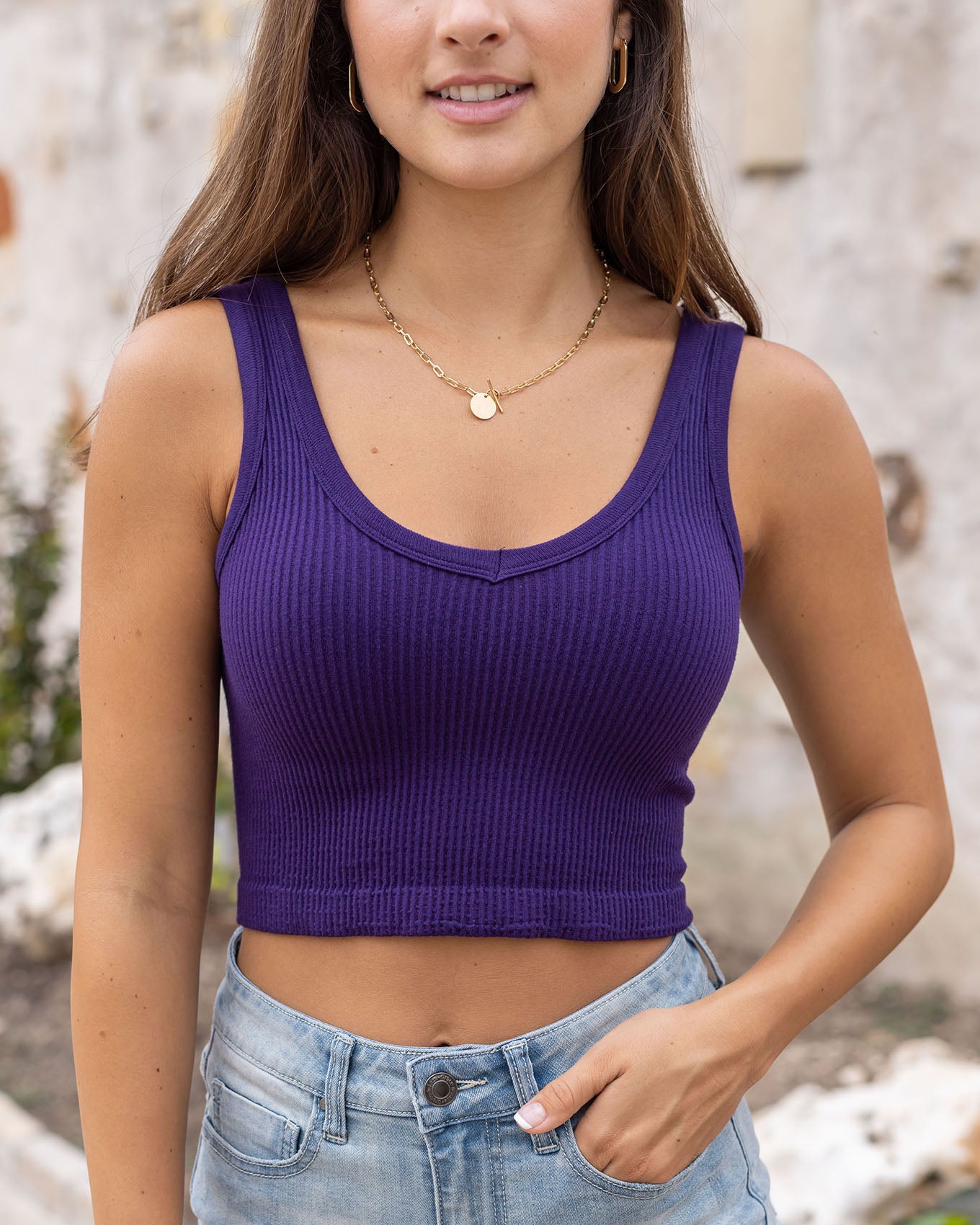 Roxy Brami Solid Cami Top - Anthracite –
