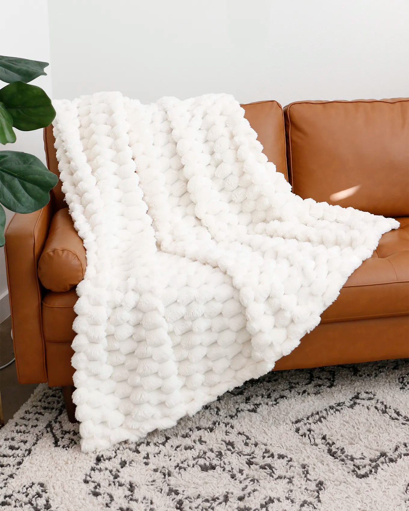 Ivory Bubble Blanket