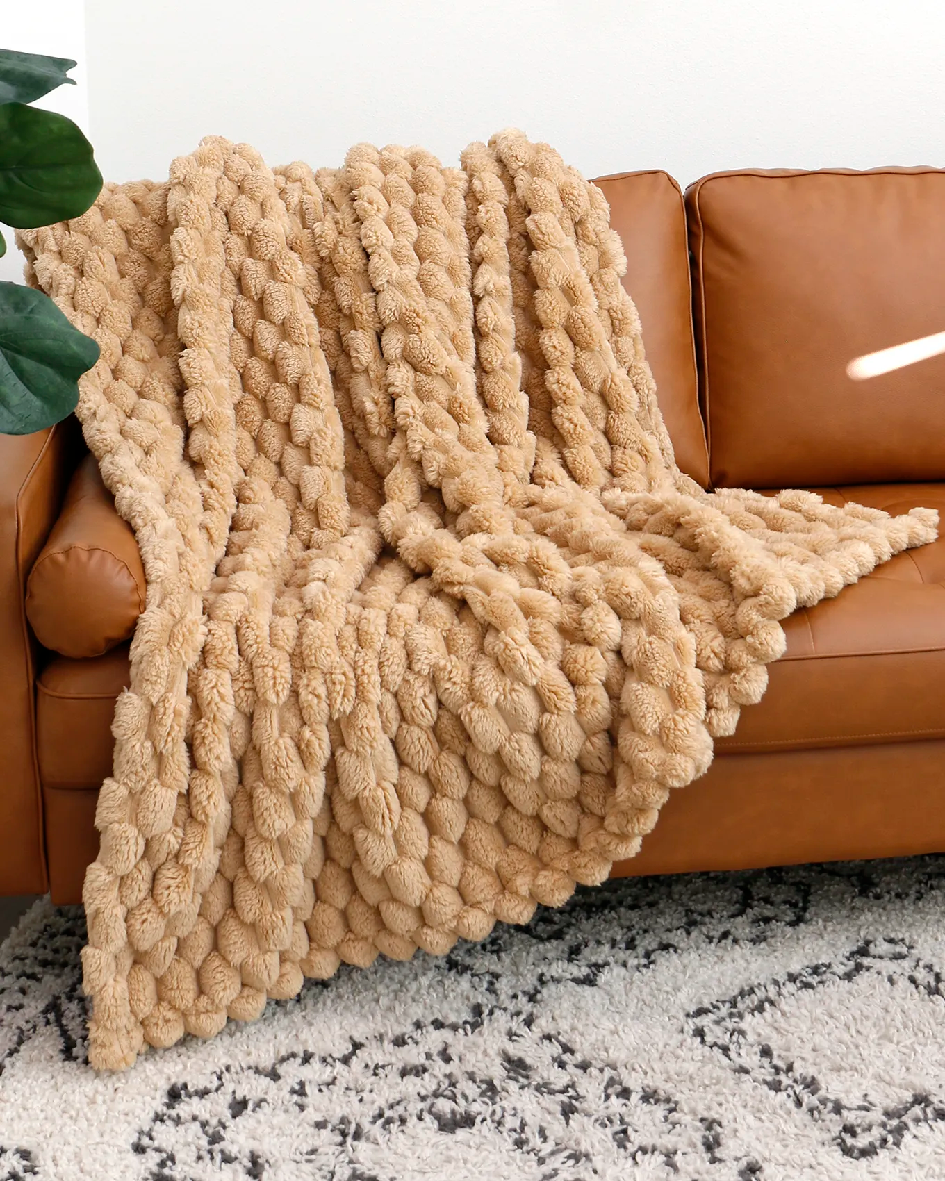 Camel Bubble Blanket