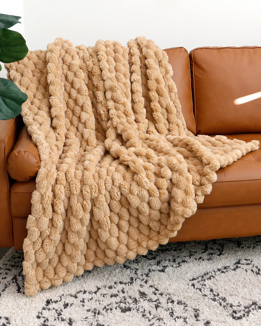 Camel Bubble Blanket