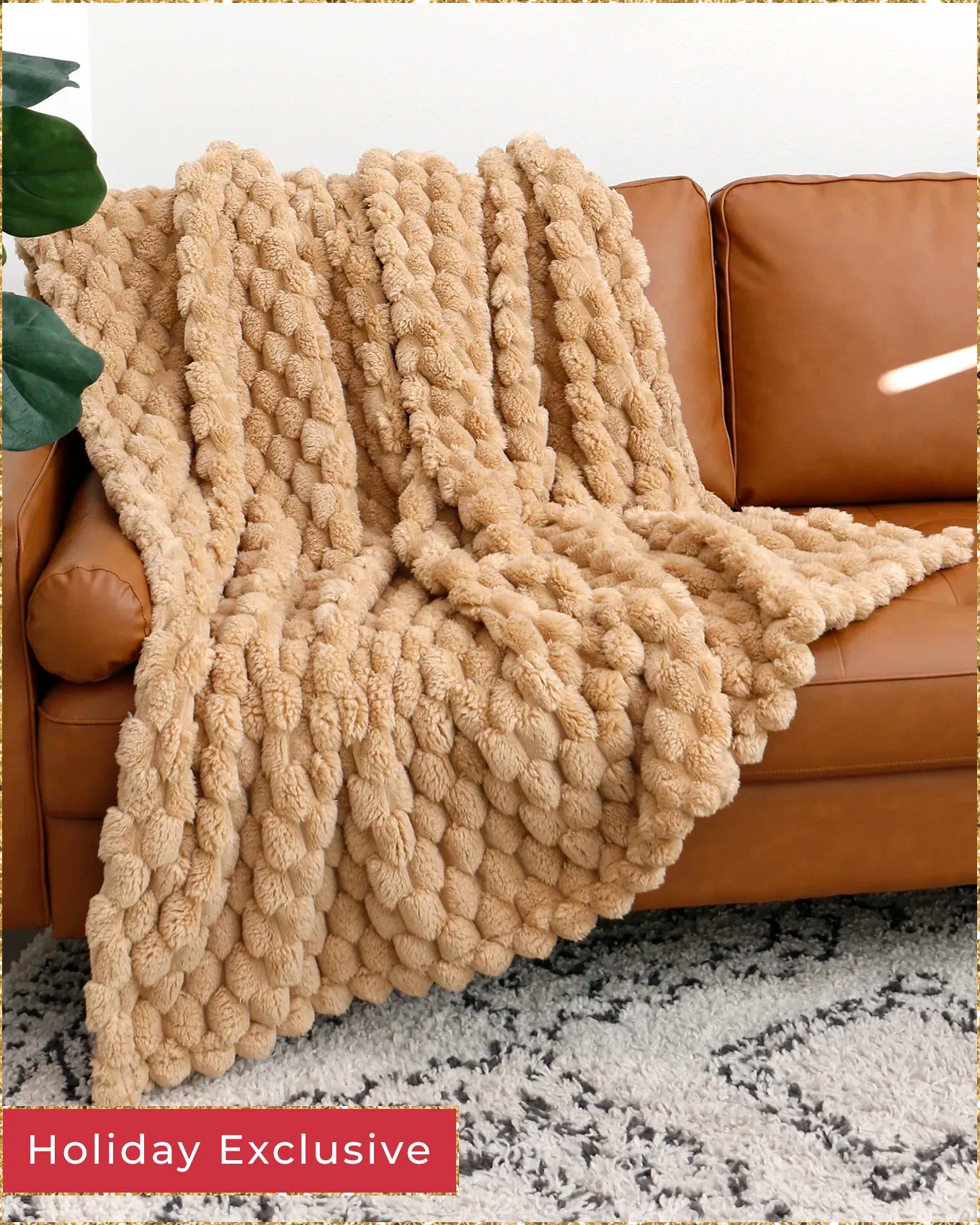 Camel Bubble Blanket