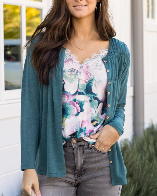 Green blouse