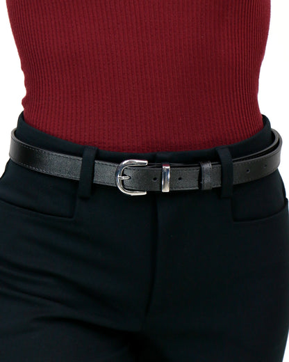 Classic Black Genuine Leather Belt