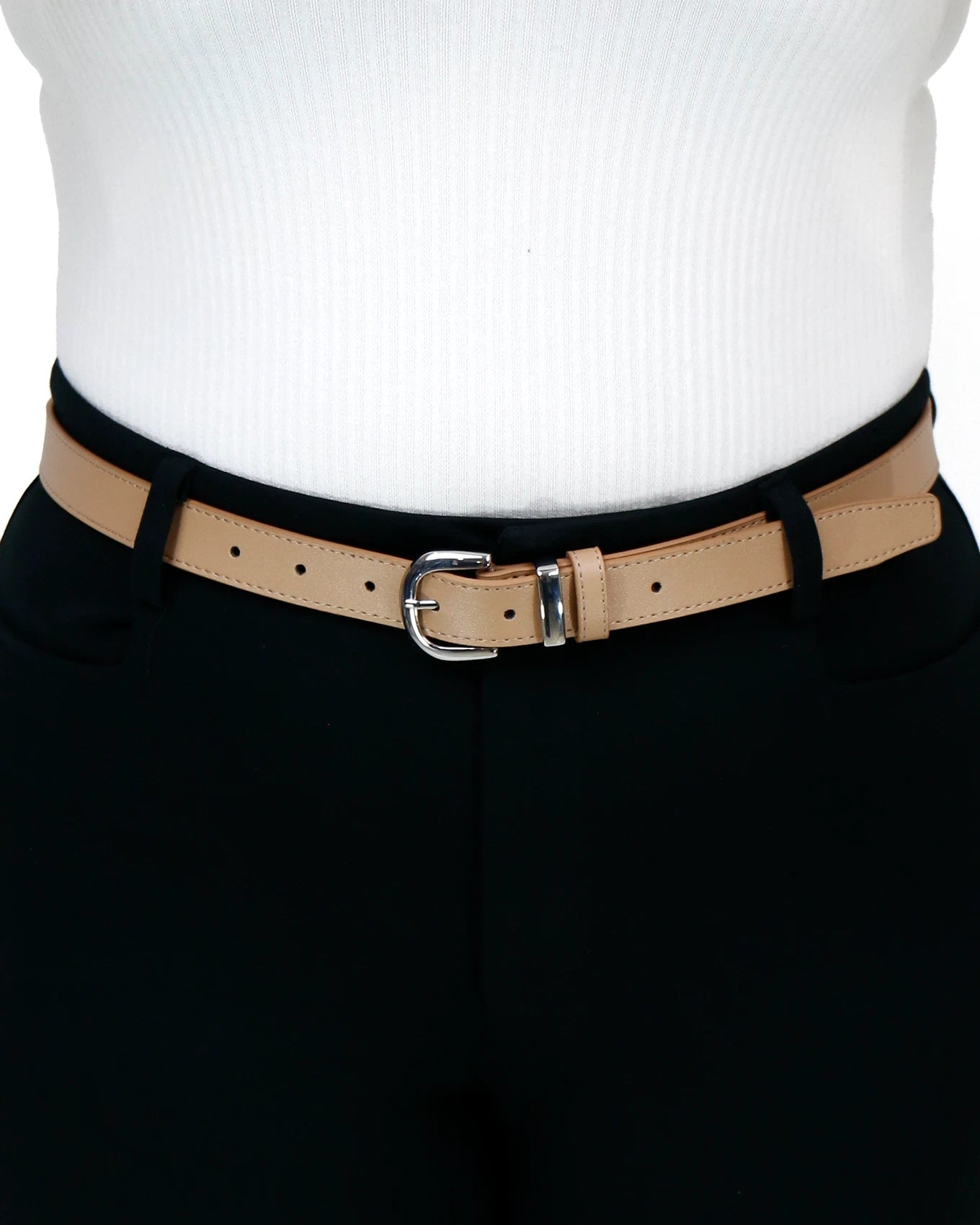 belt with silver buckle