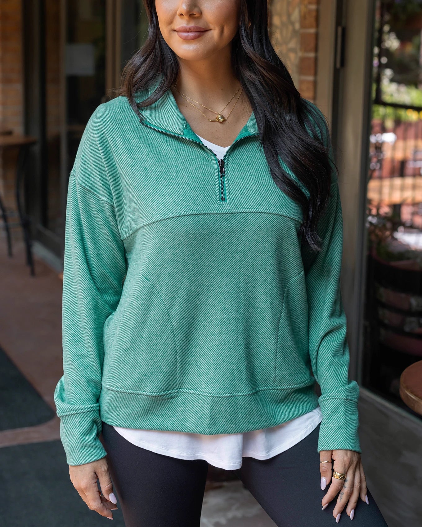 quarter zip sweatshirt