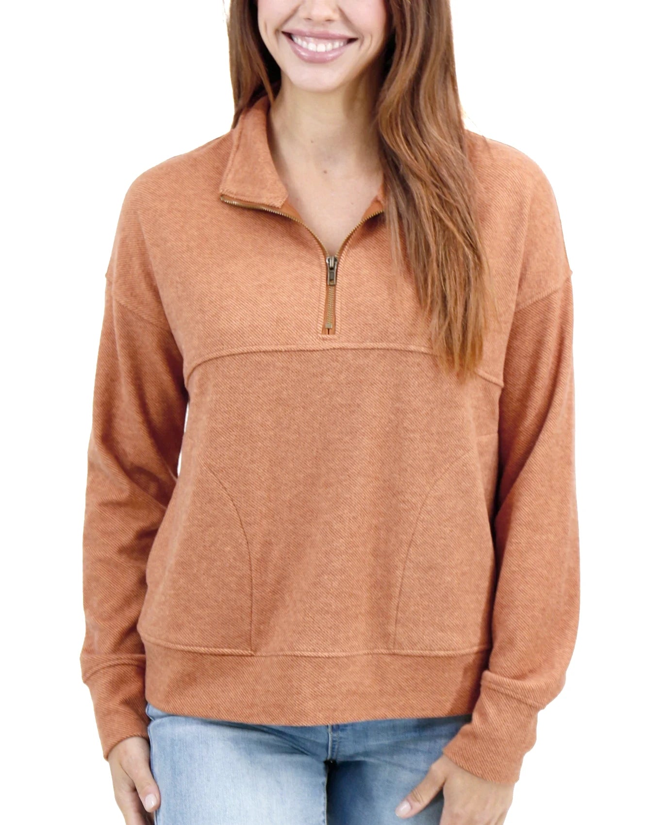 quarter zip pullover sweater