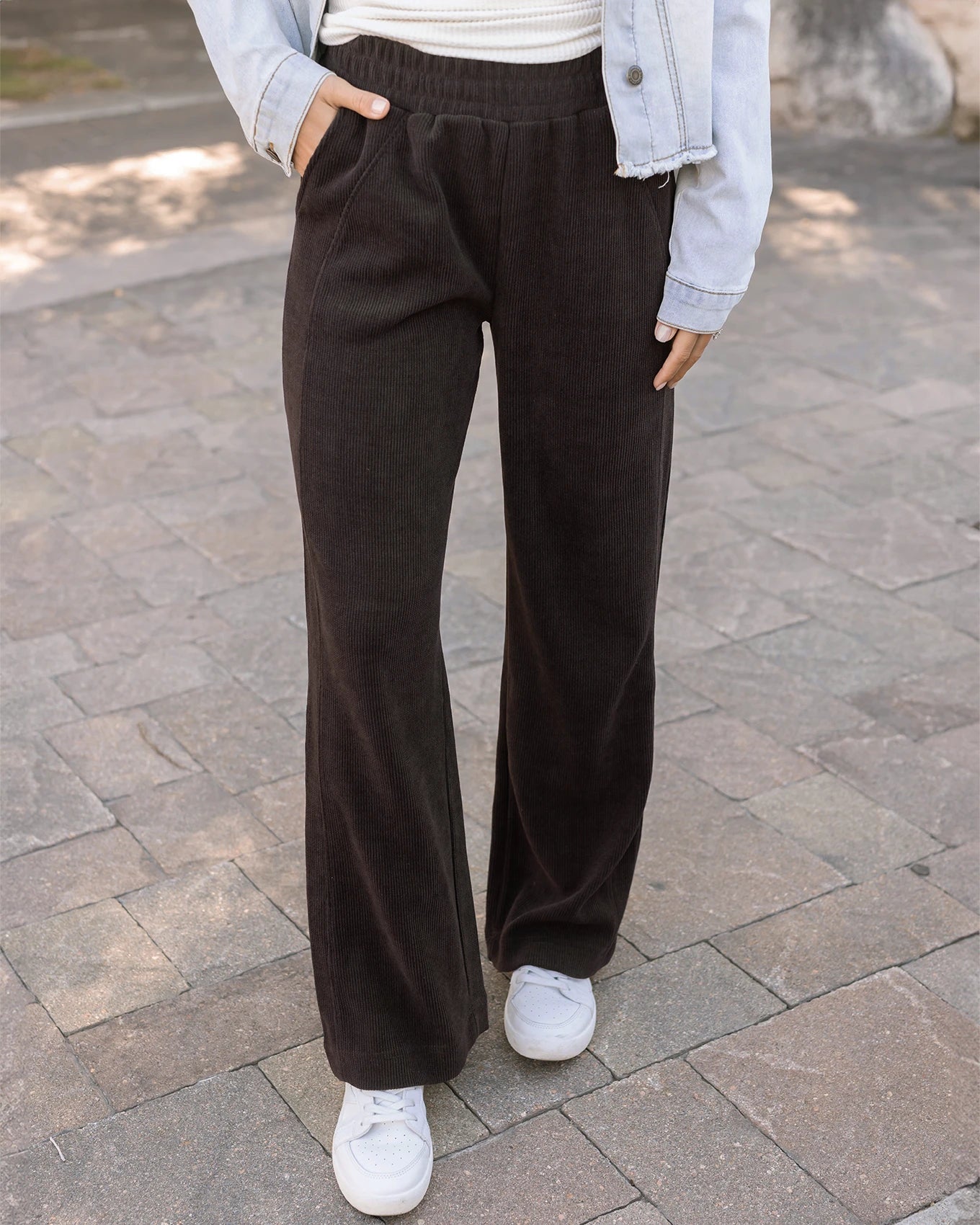 Brown corduroy pants