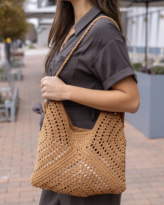 Crochet tote bag