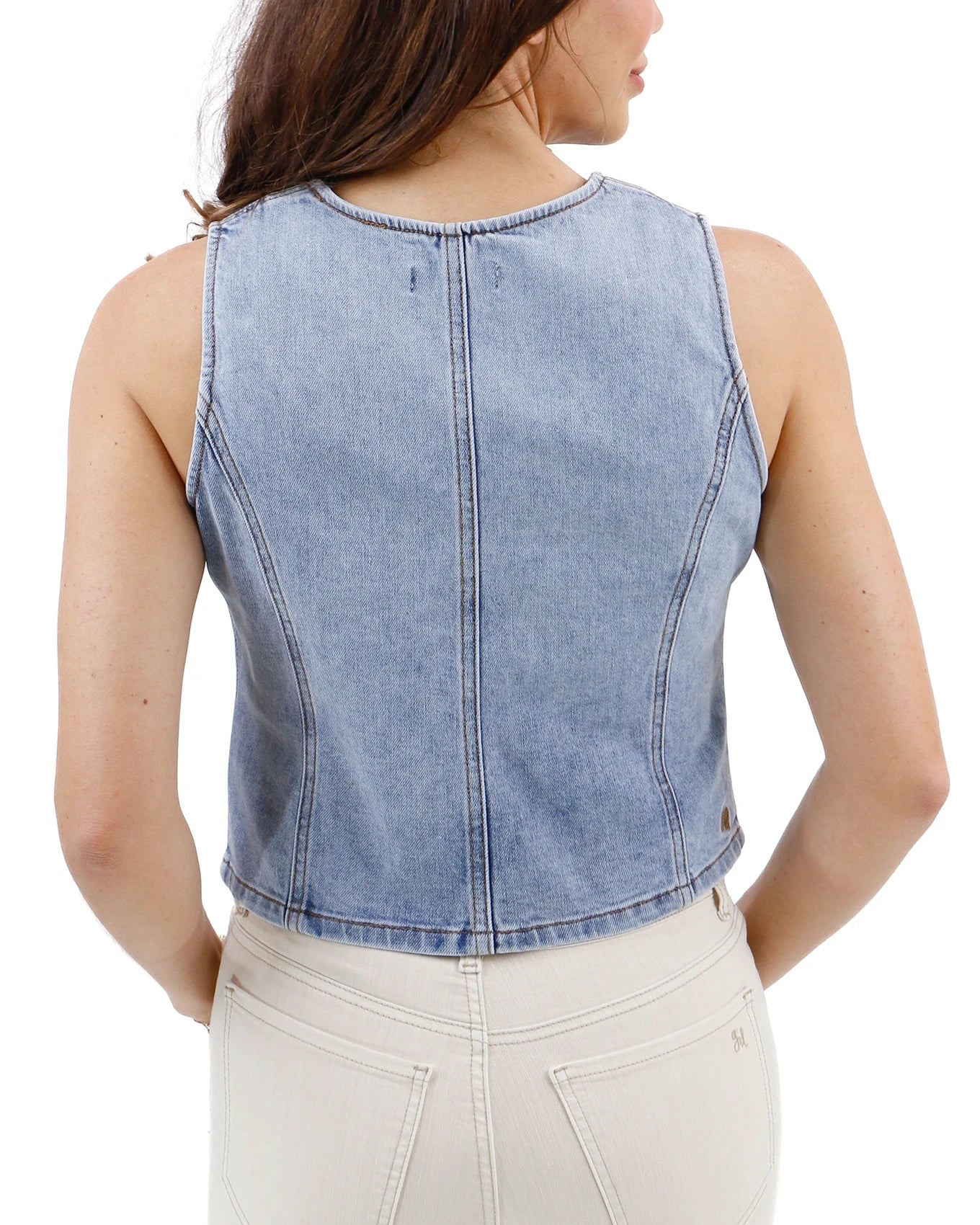 jean vest top