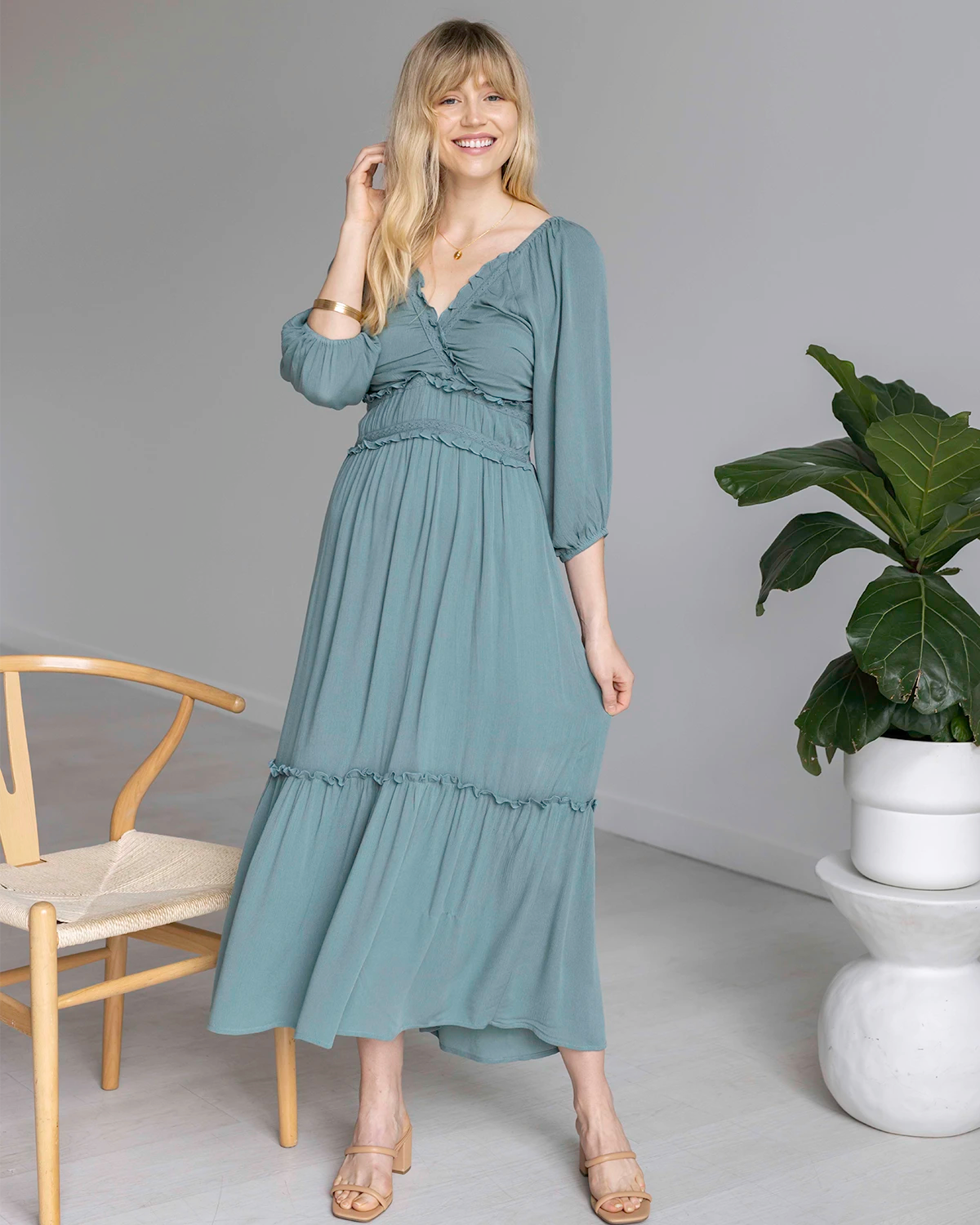 Tiered maxi dress