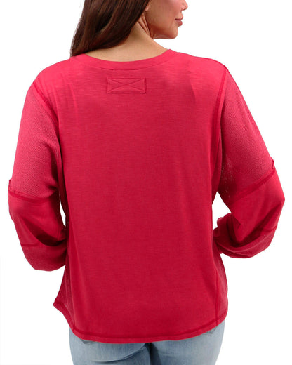 Poppy Dolman Sleeve Boho V-Neck Top