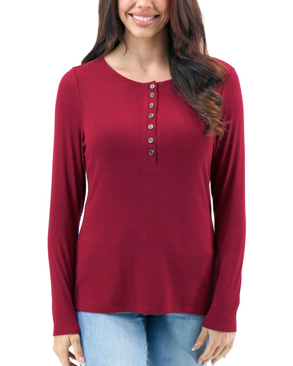 women’s henley tee shirts