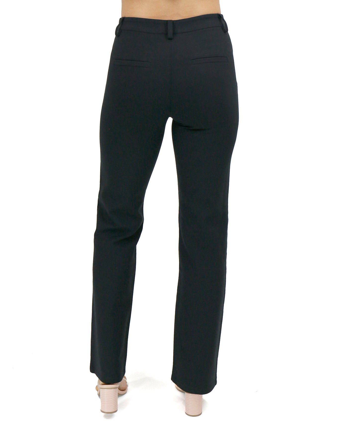 Brilliant Basics Women's Regular Length Straight Work Pant - Black.