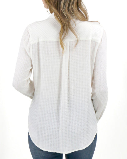 womens white button up shirt