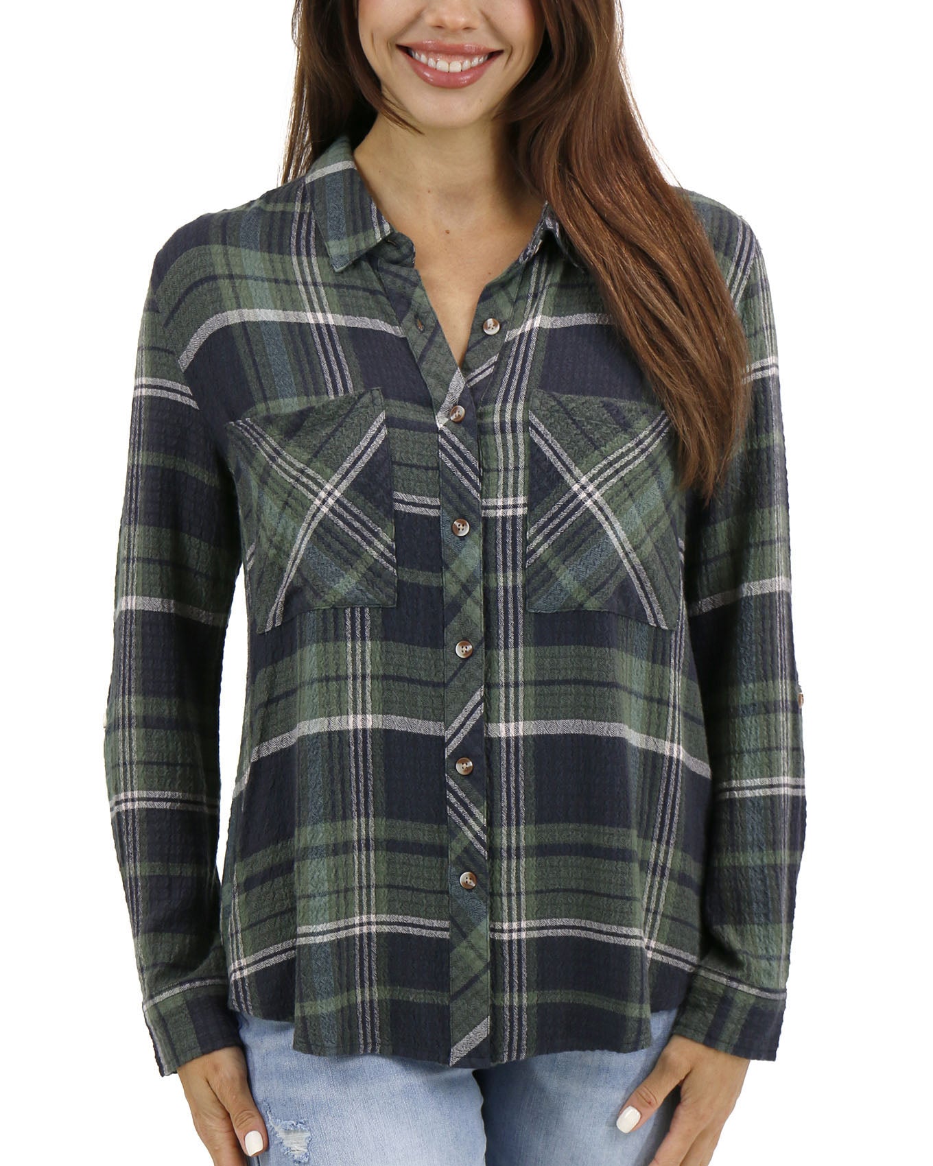 Plaid shirt women