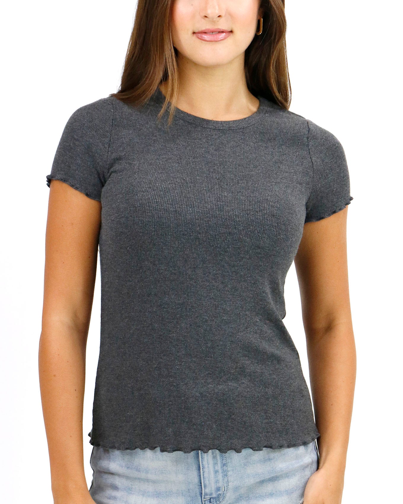 Ladies Scoop Neck, Womens Fitted Shirt