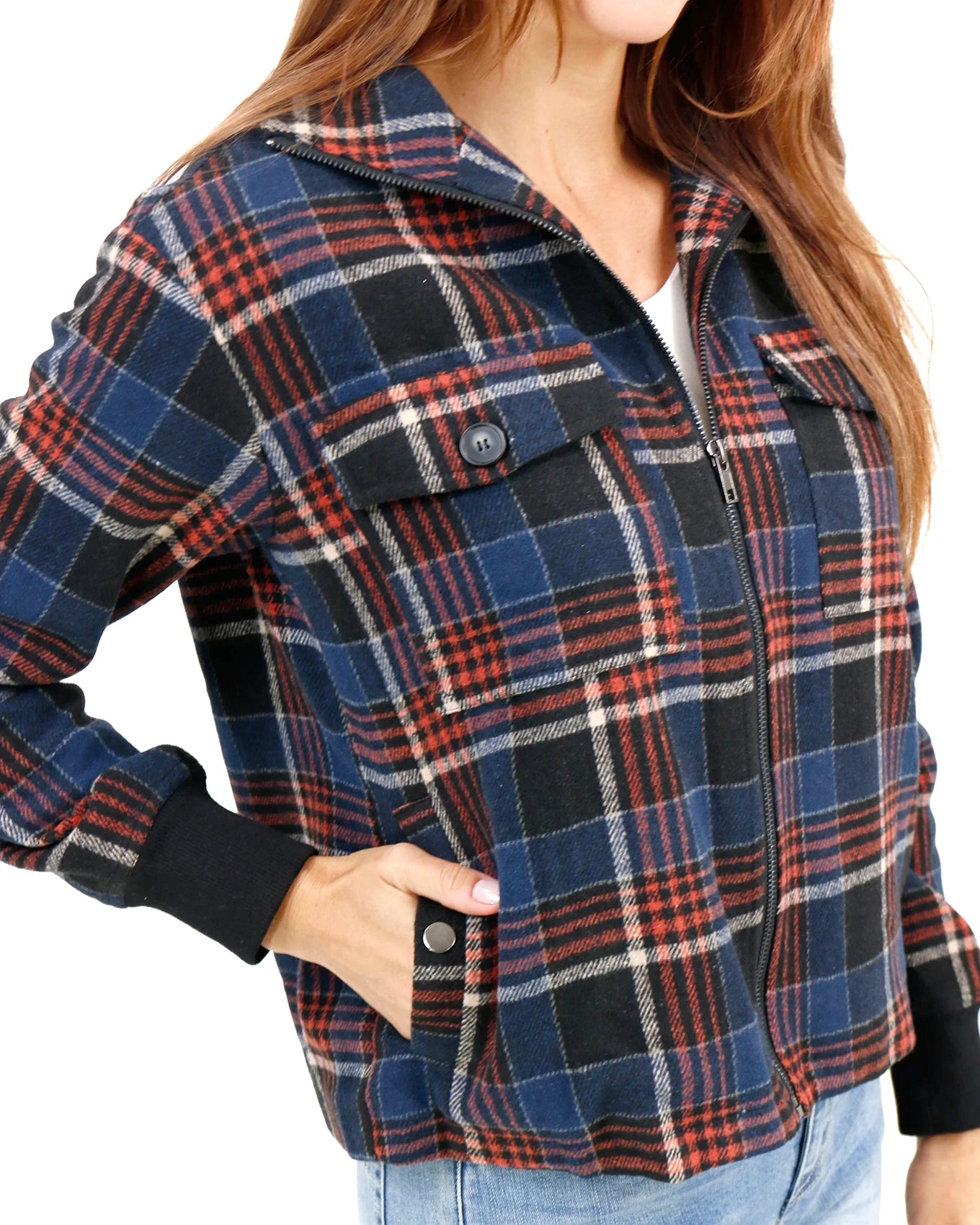 womens plaid jacket