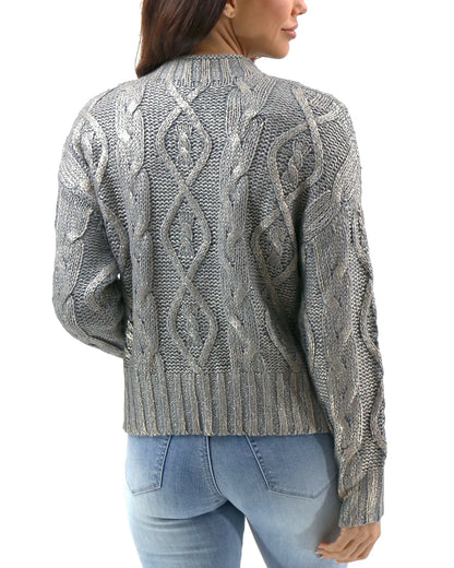 cabled sweater