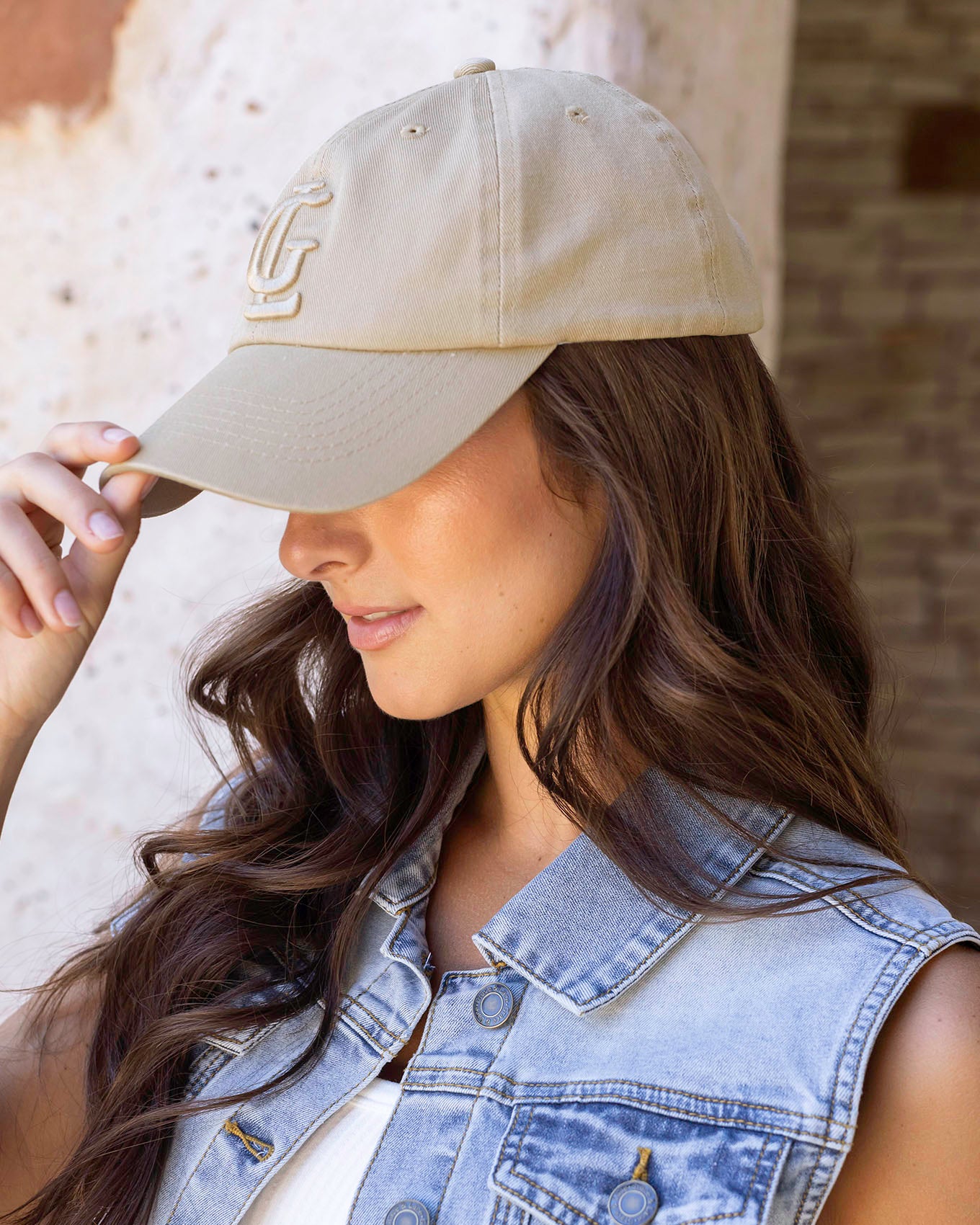 Khaki baseball cap womens on sale