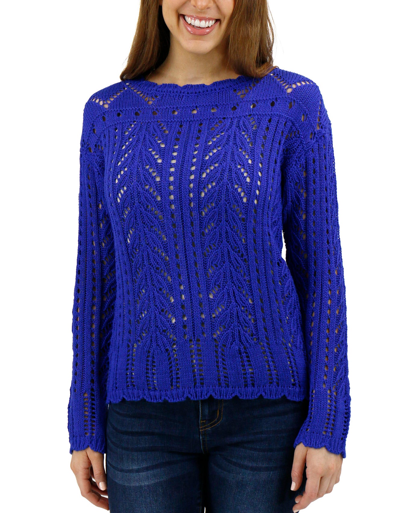 Gemma Pointelle Sweater - Grace and Lace
