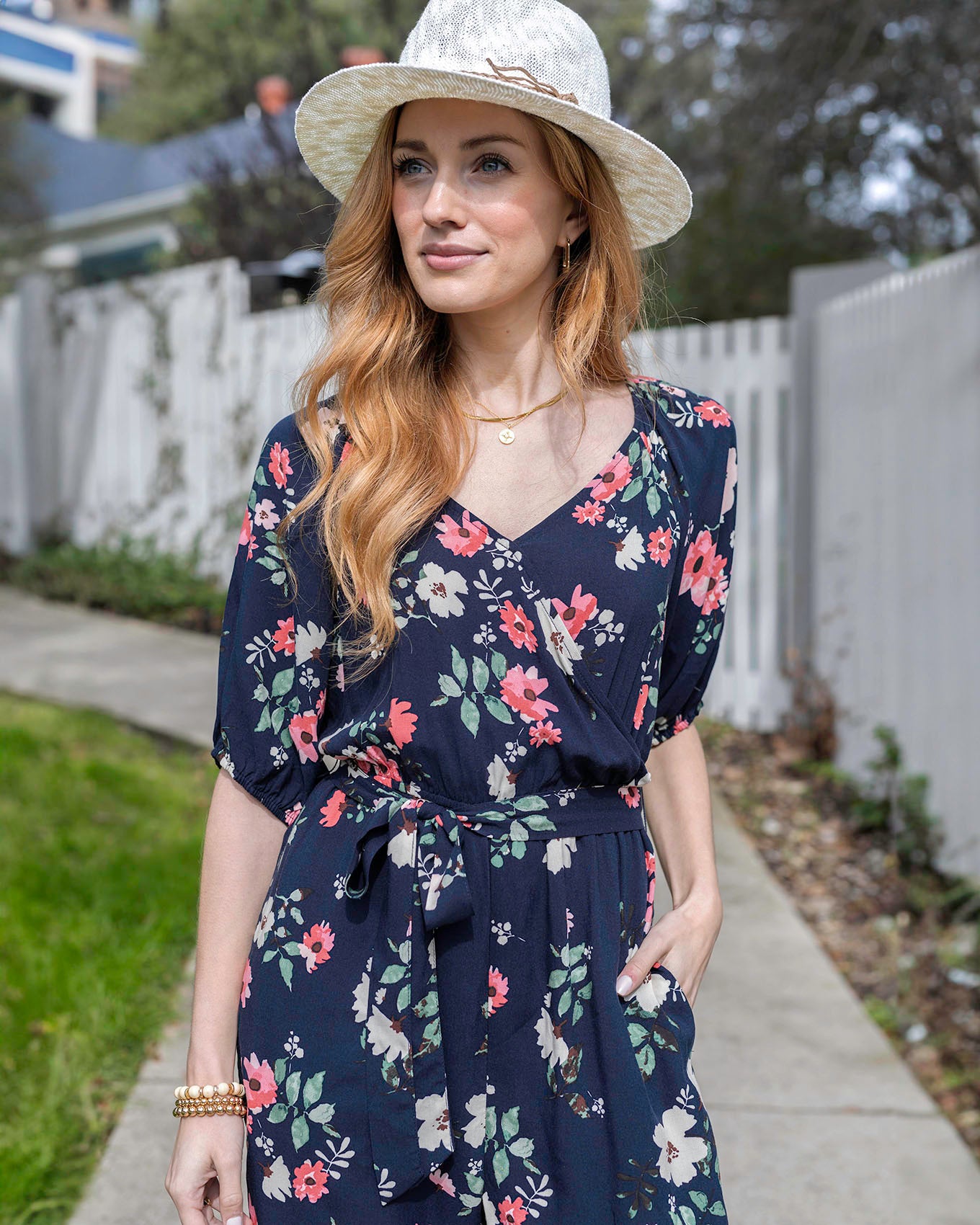 Floral rompers and jumpsuits on sale