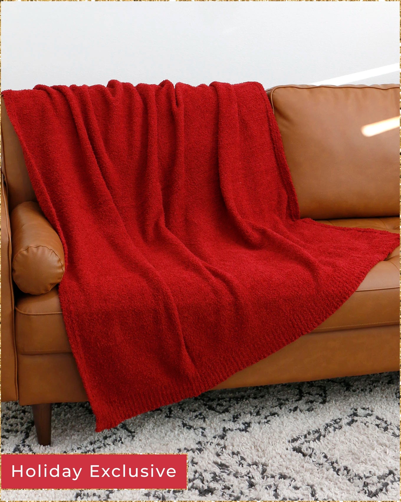 Holiday Cuddle Cloud Blanket - Christmas Red - FINAL SALE