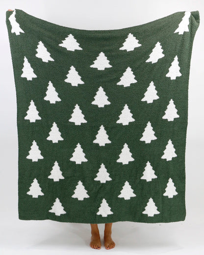 Holiday Cuddle Cloud Blanket - Christmas Tree - FINAL SALE