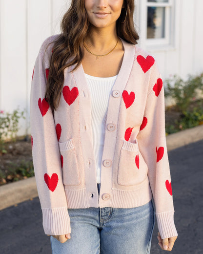 Heart cardigan