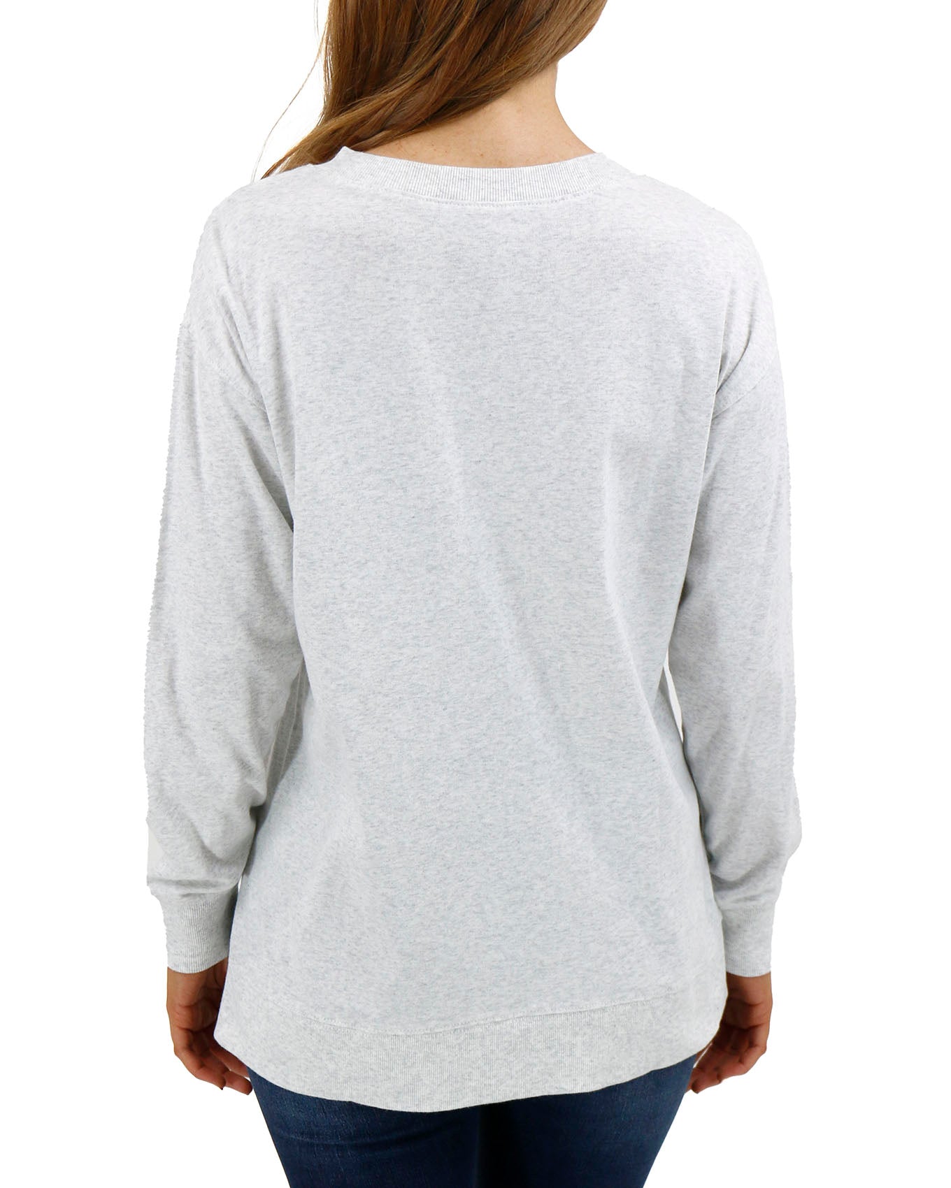 Essential Light Heathered Grey Long Sleeve Tee - Grace and Lace