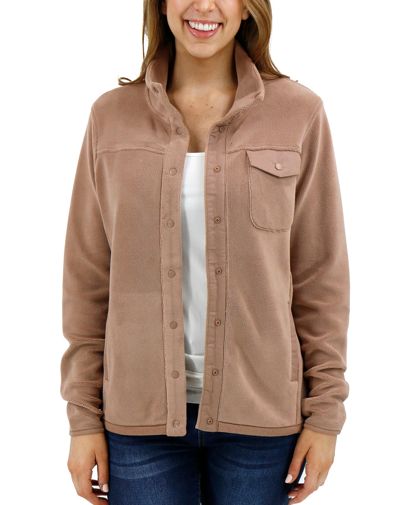 Luxe clearance fleece jacket