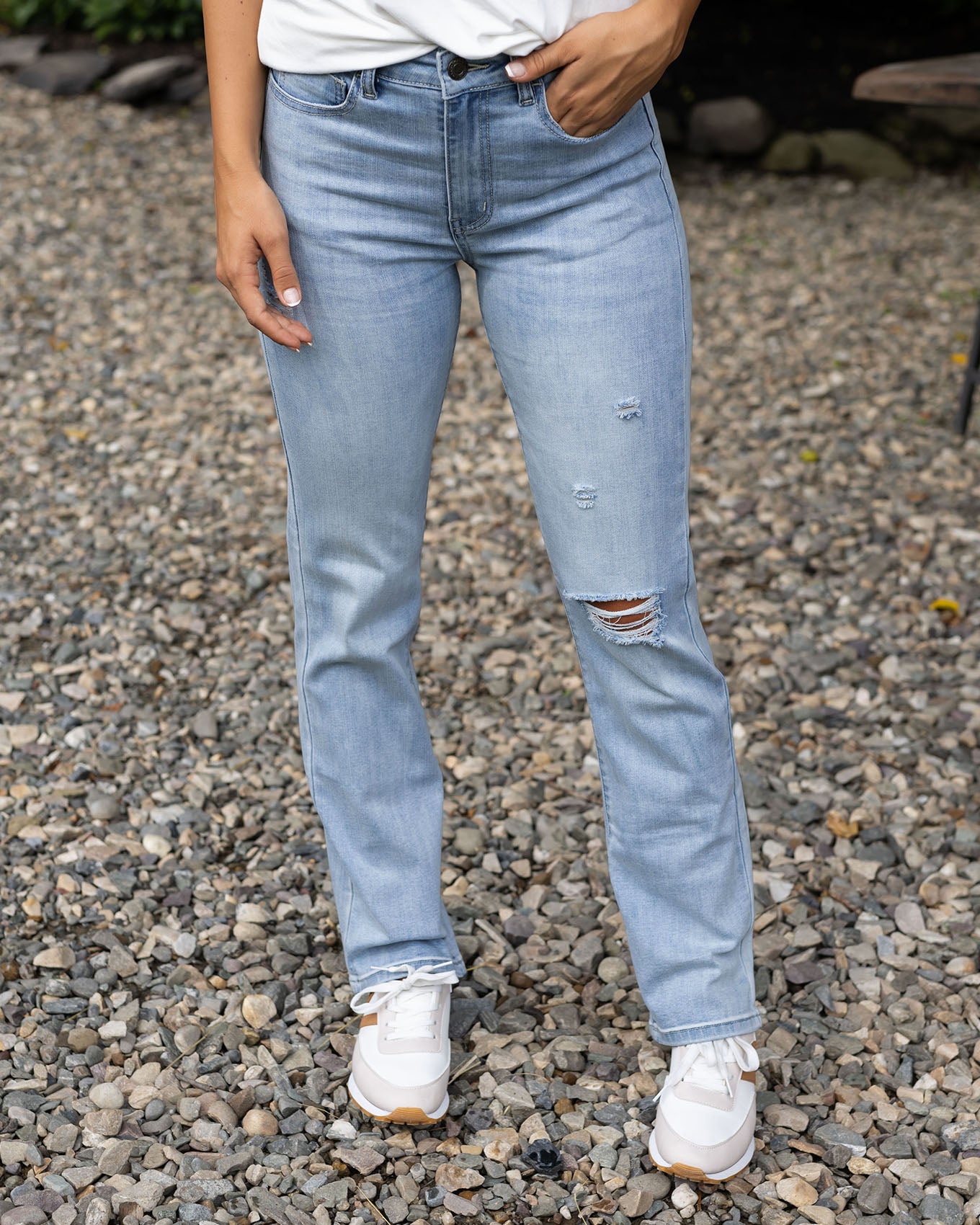 New Vintage Flare Jeans in Natural Multi - Denim