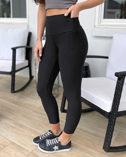 capri leggings with pockets