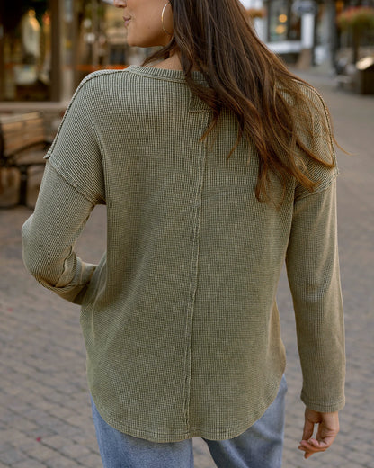 green long sleeve shirt