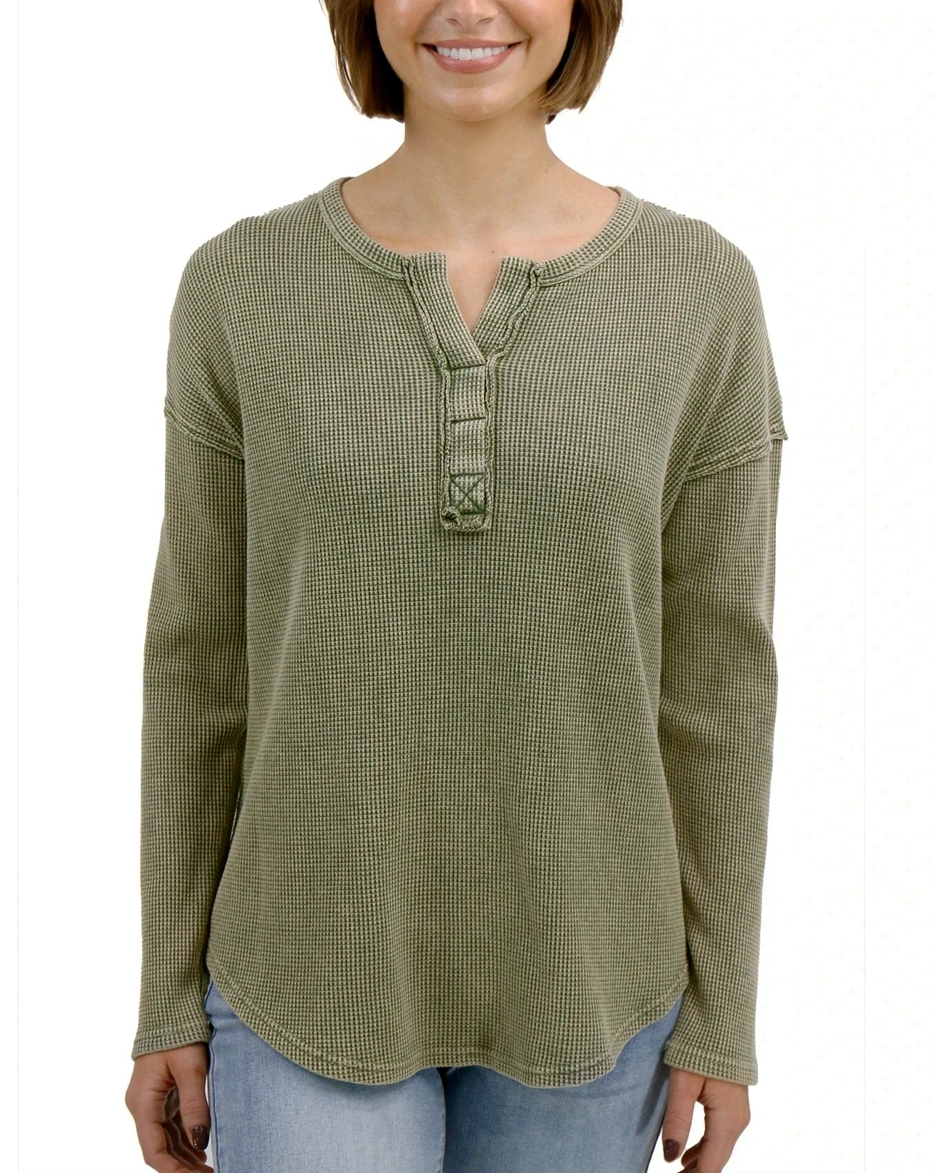 womens henley top