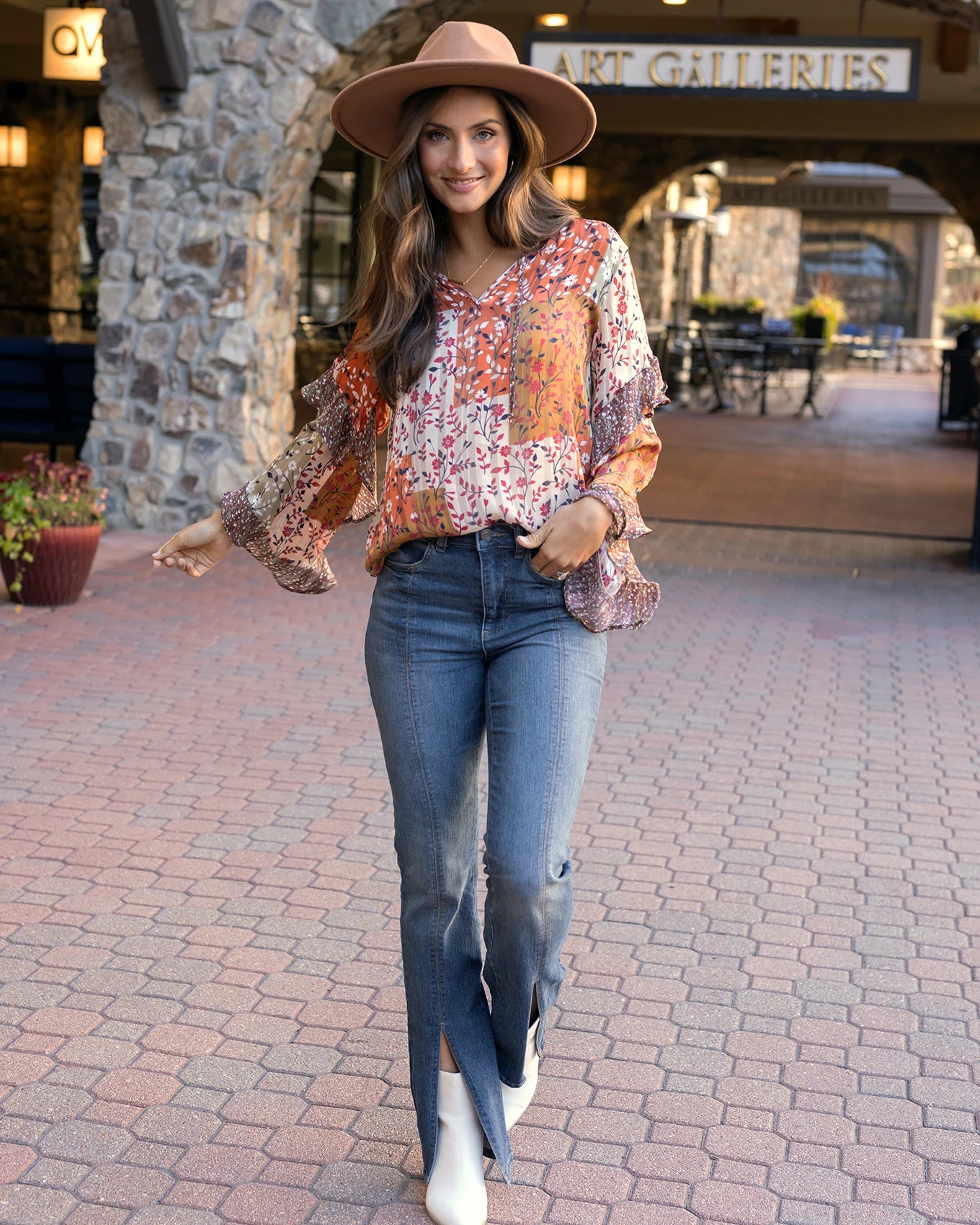 ruffle blouse