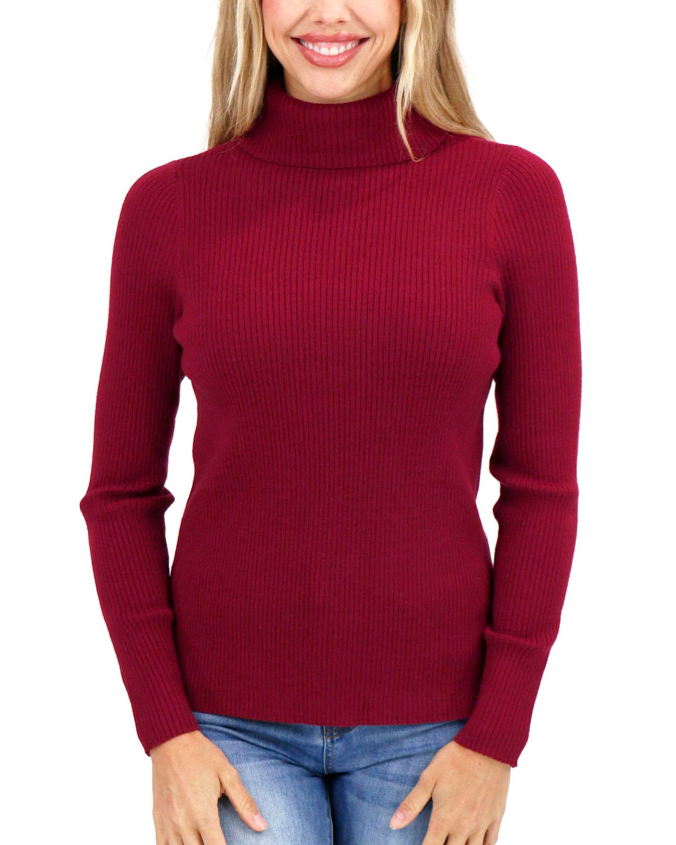 Oh So Soft Perfect Red Ribbed Turtleneck - Grace and Lace