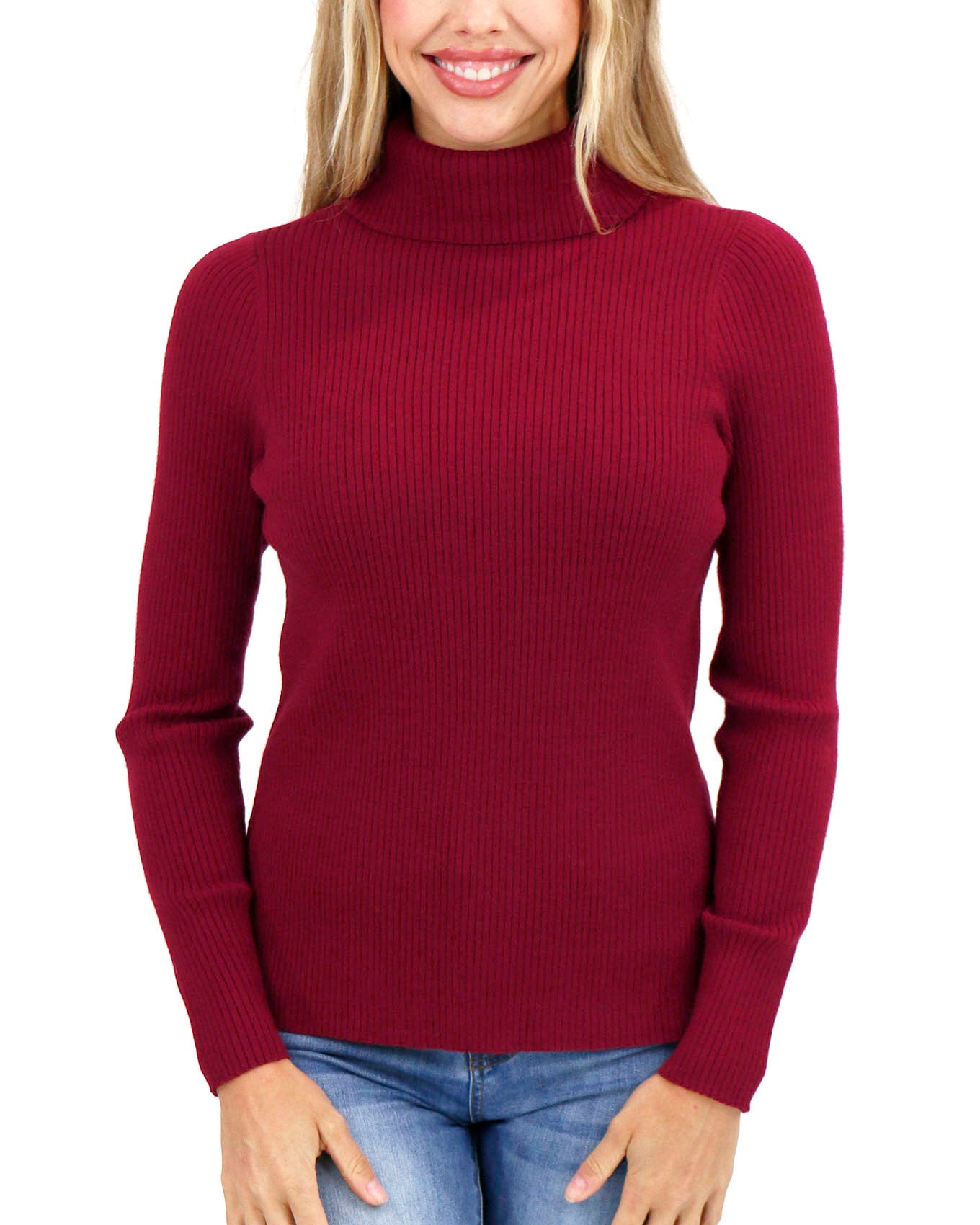 Red on sale tight turtleneck