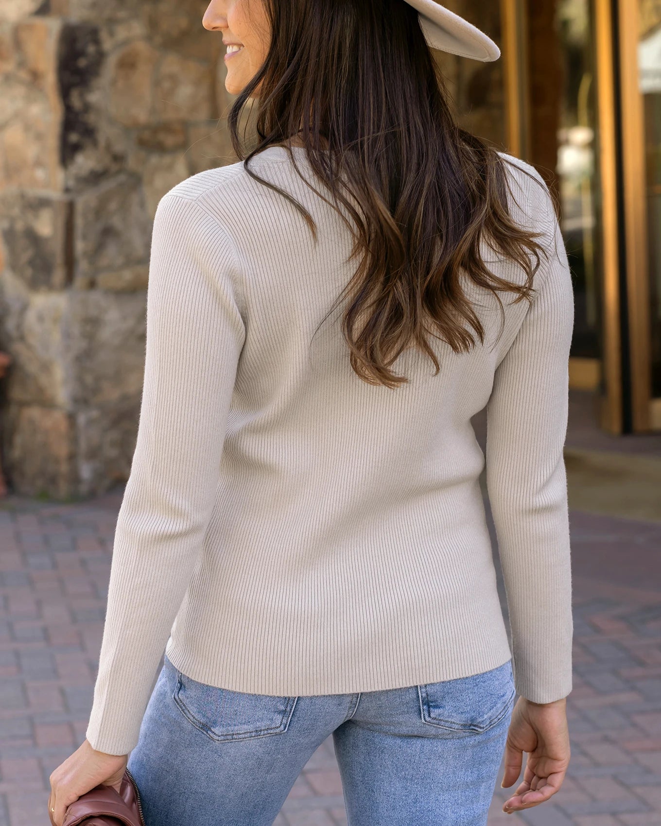 brown henley shirt