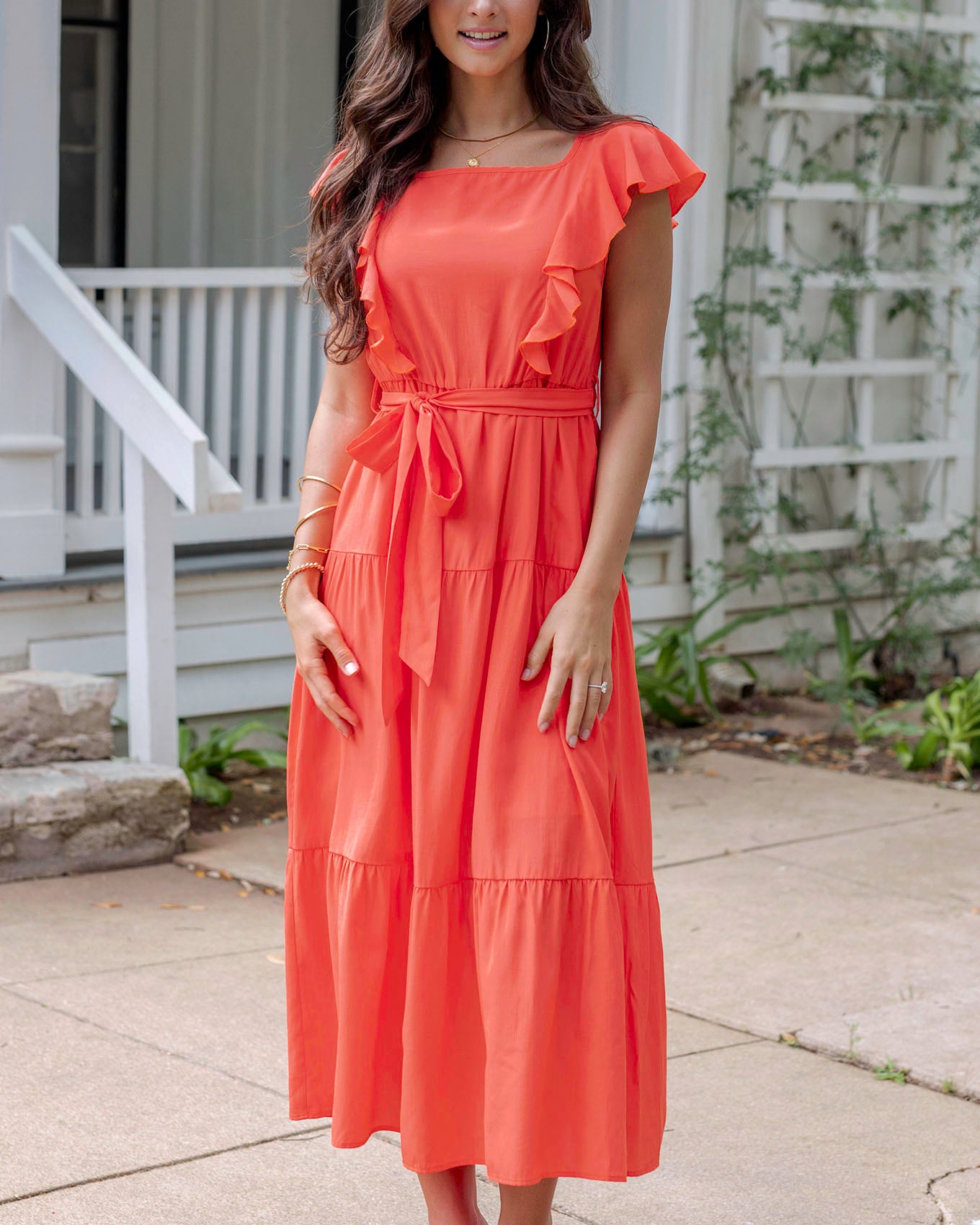 Tiered maxi dress