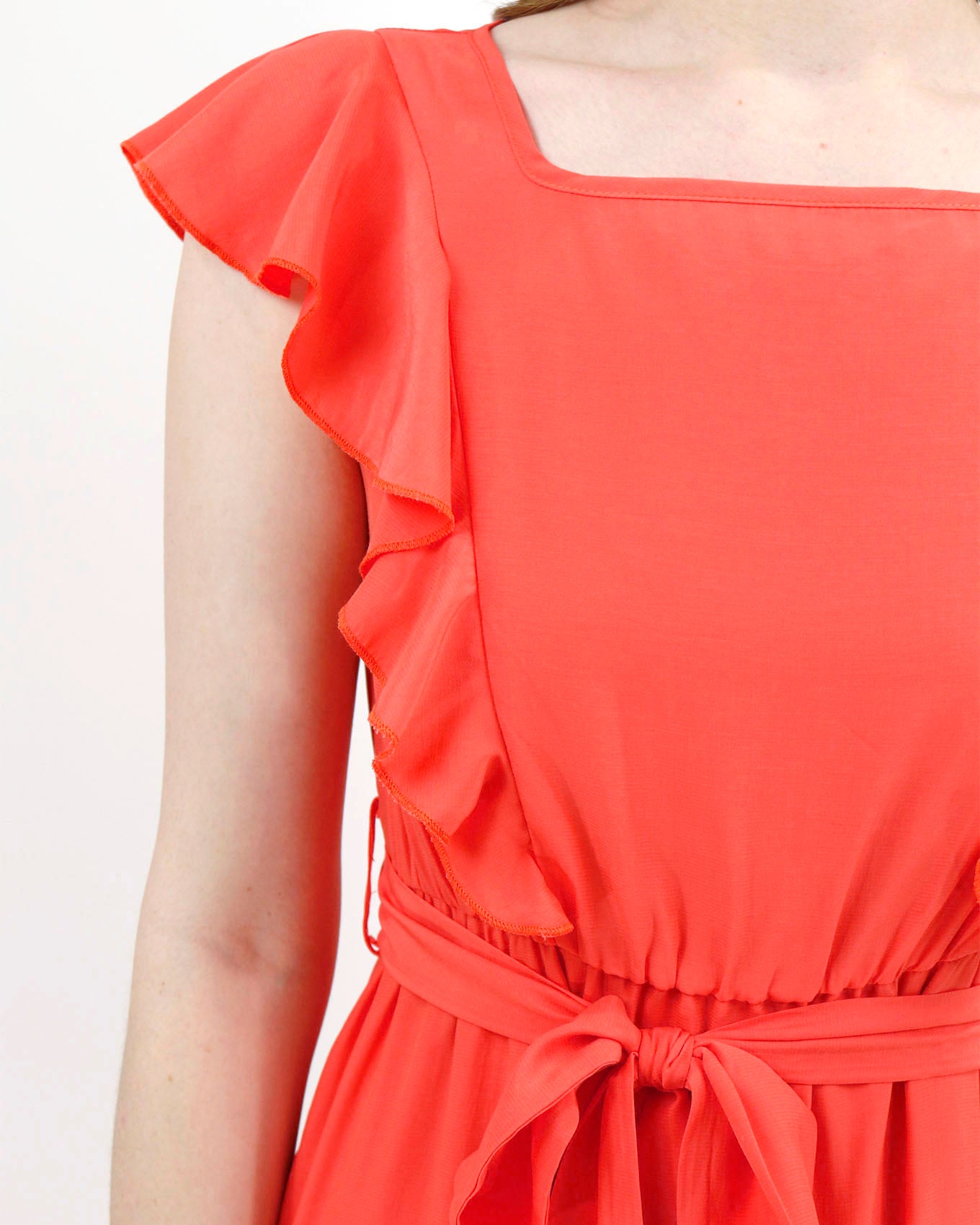 Orange maxi dress