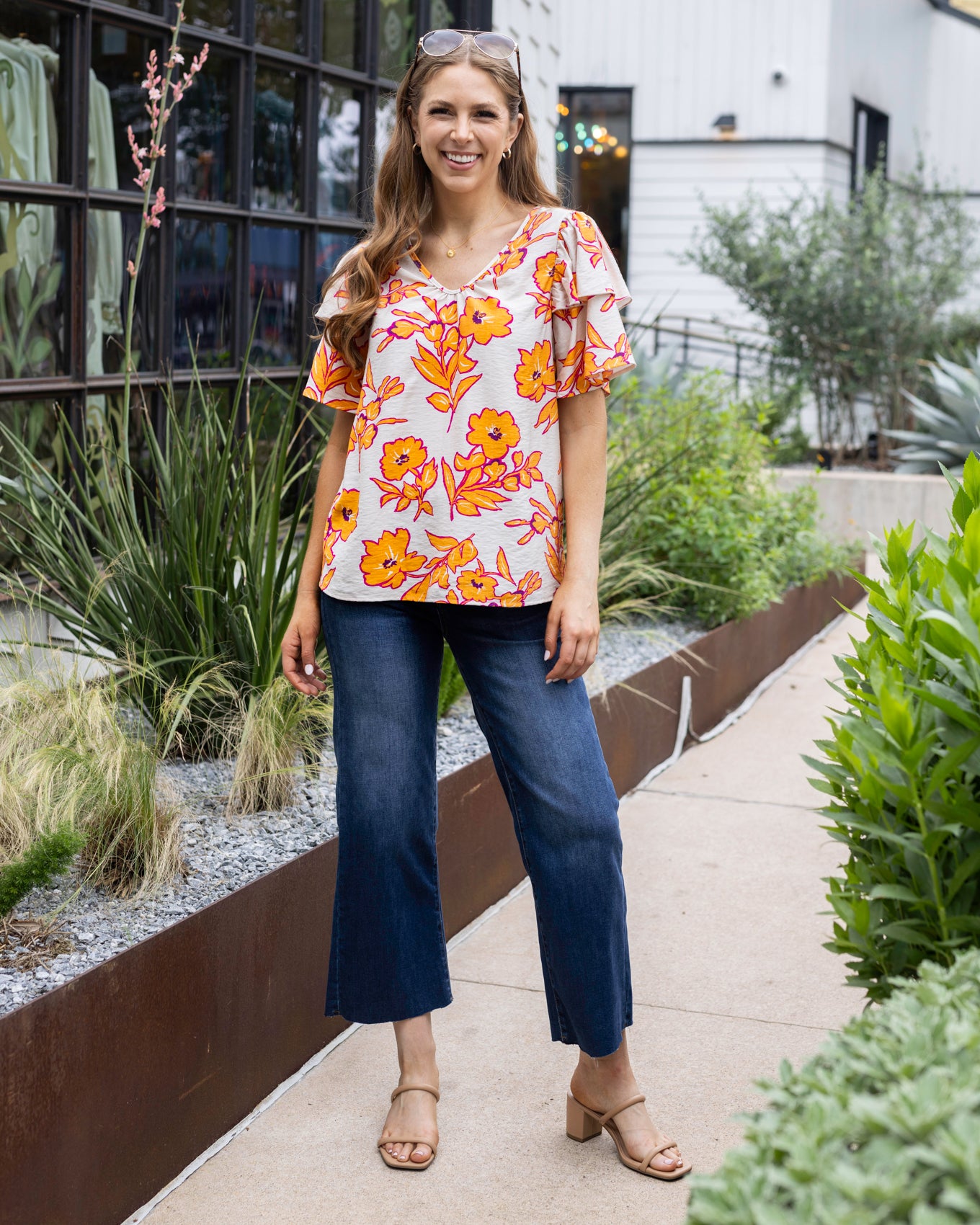 Womens floral blouse