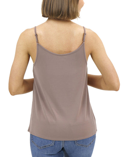 Taupe Scoop Neck Cami