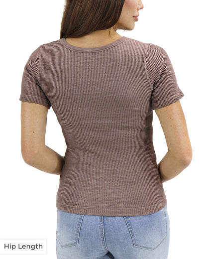 Short Sleeve Taupe Brami