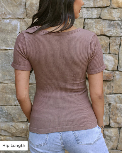 Short Sleeve Taupe Brami