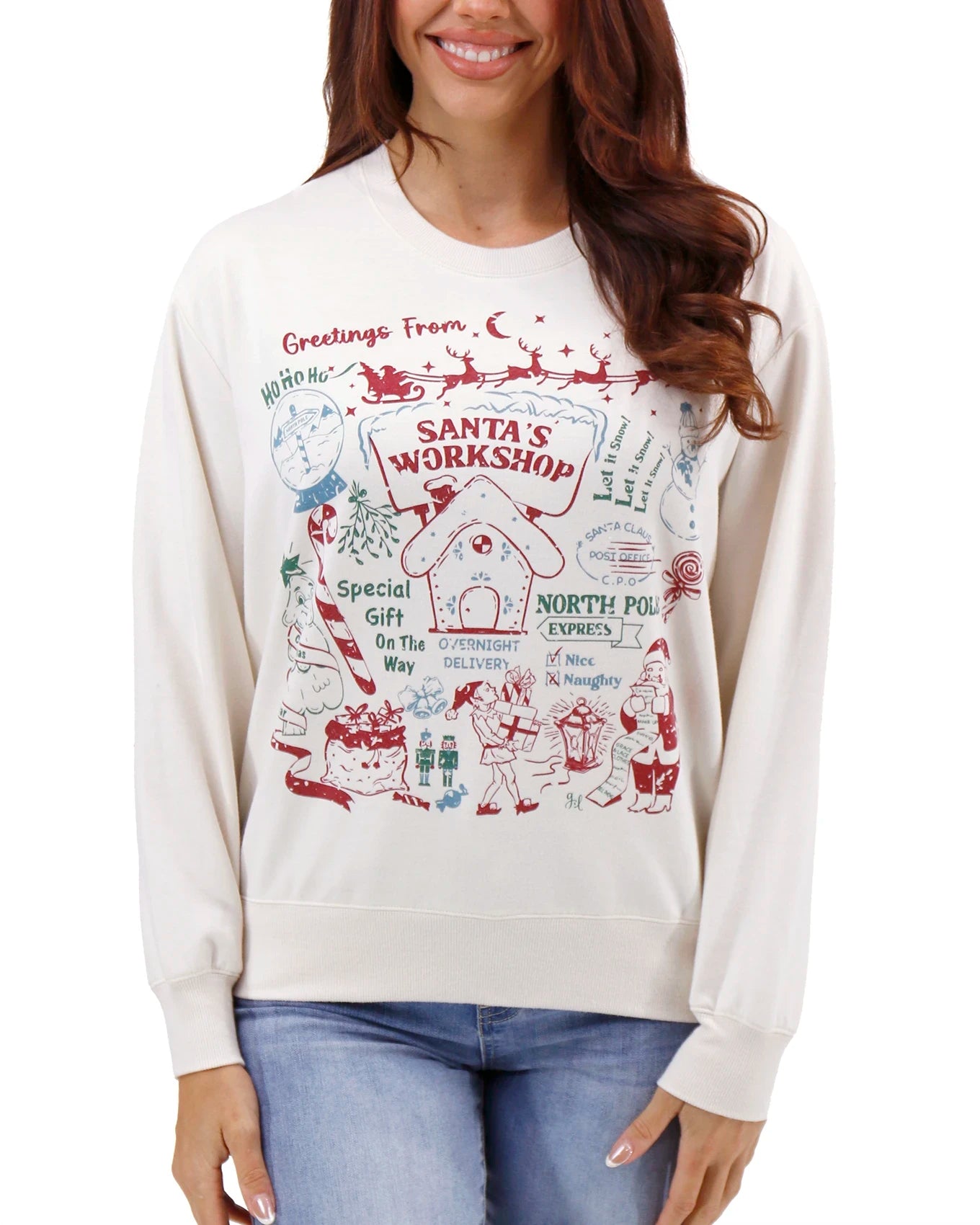 womens holiday sweatshirts