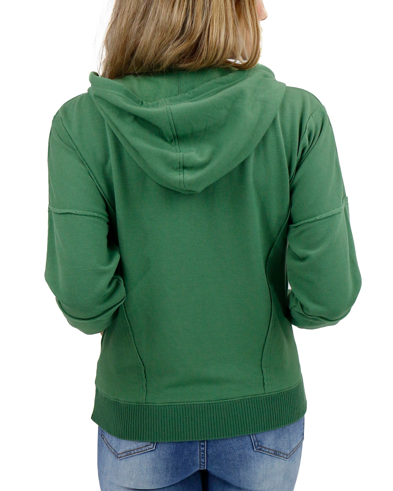 Signature Soft Hedge Green Zip Up Hoodie - FINAL SALE - Grace and Lace